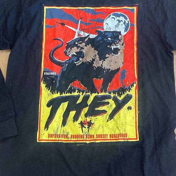 THEY Wolfpac Unofficialthey.coml Merch Shirt Tour Sz Large NWOT - Picture 3 of 7